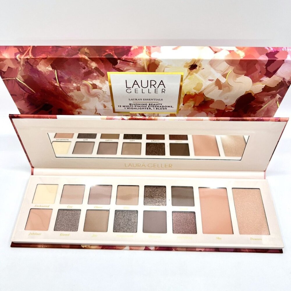 NEW Laura Geller "Blushing Beauty" Palette 12 eyeshadows, 1 highlighter, 1 blush